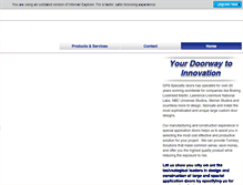 Tablet Screenshot of gps-door.com
